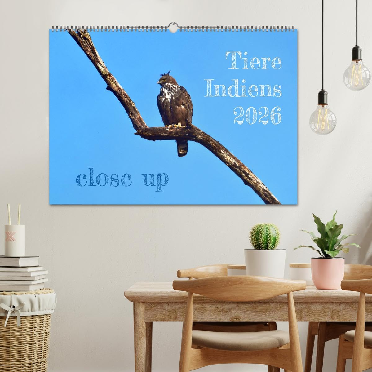 Tiere Indiens close up (Wandkalender 2026 DIN A2 quer), CALVENDO Monatskalender: Auge in Auge mit Wildtieren Indiens