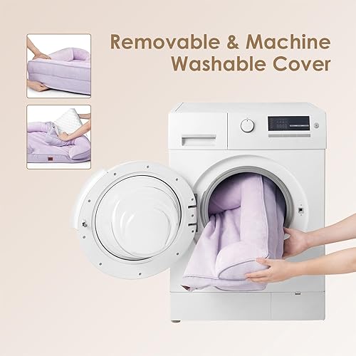 Miniatura 44 de EHEYCIGA – Cama ortopédica mediana impermeable para perros medianos, de espuma viscoelástica tipo caja de huevos, con bordes elevados y base