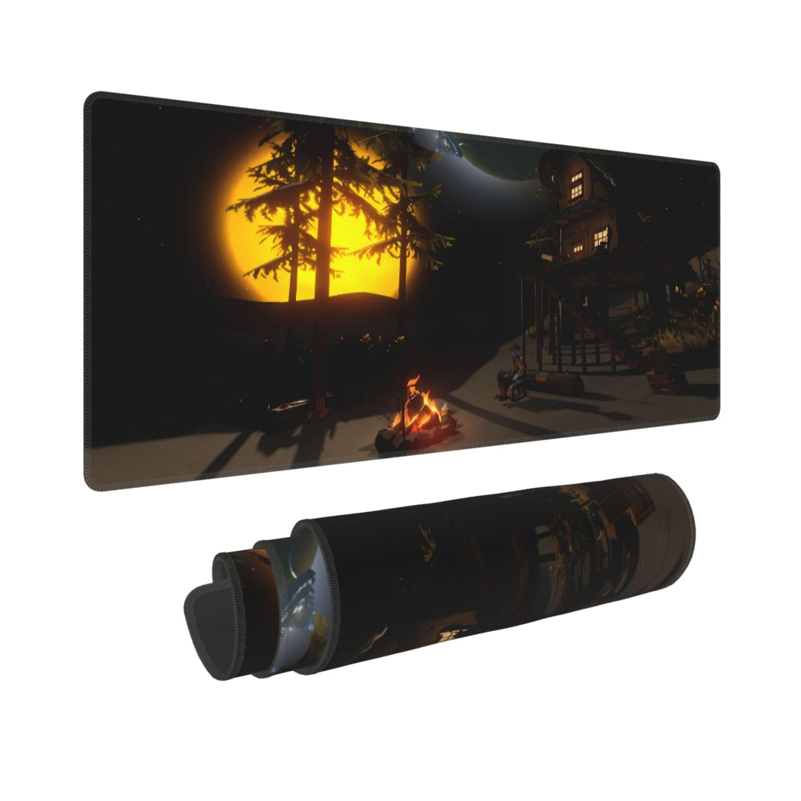 Ideeze Outer Wilds Ship Log Map Mouse Pad Large Extended Gaming Mouse Pad Big Computer Desk Mouse Mat Keyboard for Gaming, Office, Home 11.8x23.6 Inch