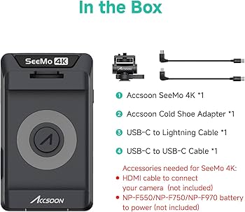 Amazon.com : Accsoon SeeMo 4K HDMI Adapter Smartphone Video