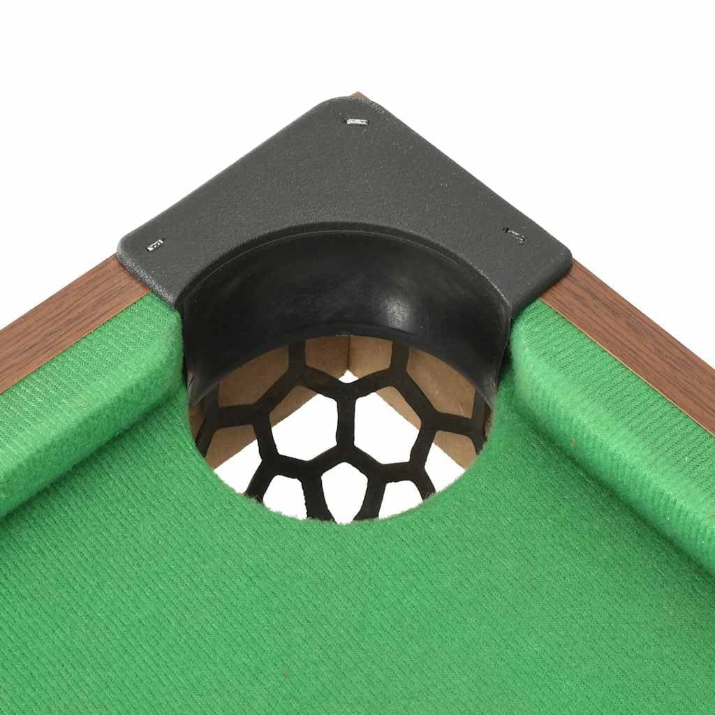 Mini table de billard pour enfants et adultes, table de jeu de billard portable, 92 x 52 x 19 cm, accessoires inclus, table de jeu stable en MDF