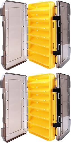 Boite à Leurre Pêche Double Faces, 2 Pièces Rangement pour Leurres et Accessoires