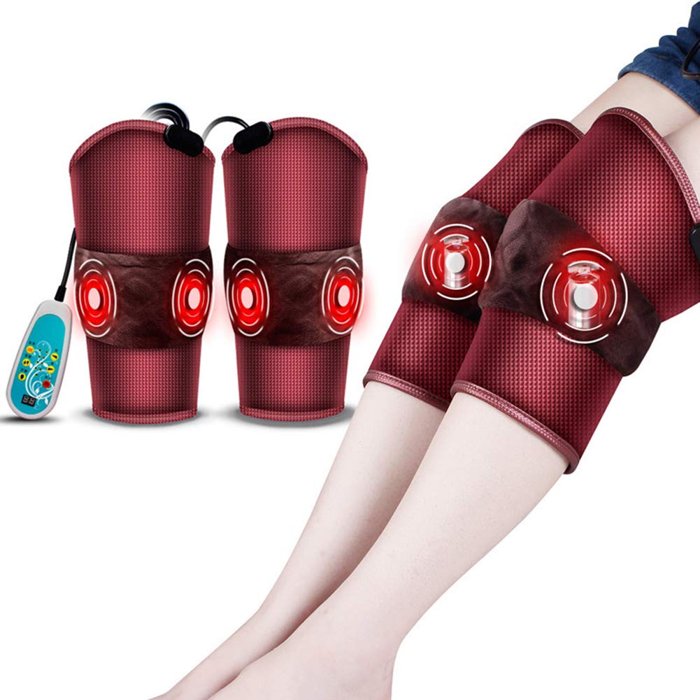 SHT Masajeador de piernas, Rodillera eléctrica, Masaje de vibración de la articulación de la Rodilla, Masajeador de vibración de la Rodilla, (1 par)