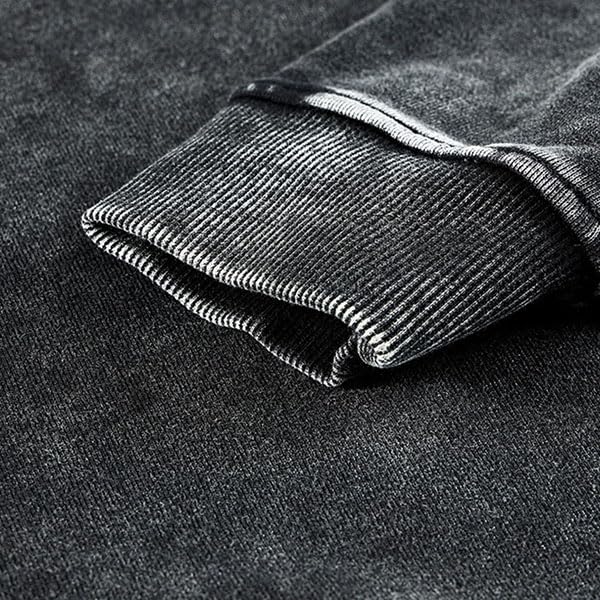 BNNNRNJA Unisex Anime Washed Hoodie Cosplay Costume Men Vintage Sweatshirts Long Sleeve Casual Hooded Pullover for Women: Black-b 3X-Large