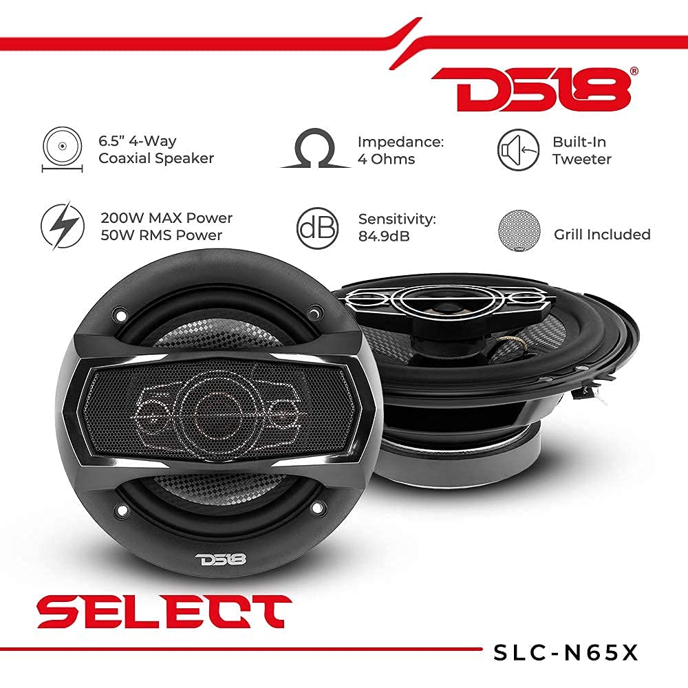 DS18 15 200 W 4 Way Car Audio Altoparlante coassiale