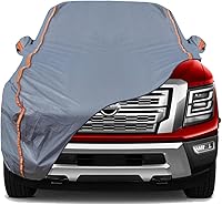 Vista 19 de TUCAREST - Funda de auto completa de 6 capas de alta calidad, diseño de cremallera de carcasa dura, impermeable, resistente a la intemperie