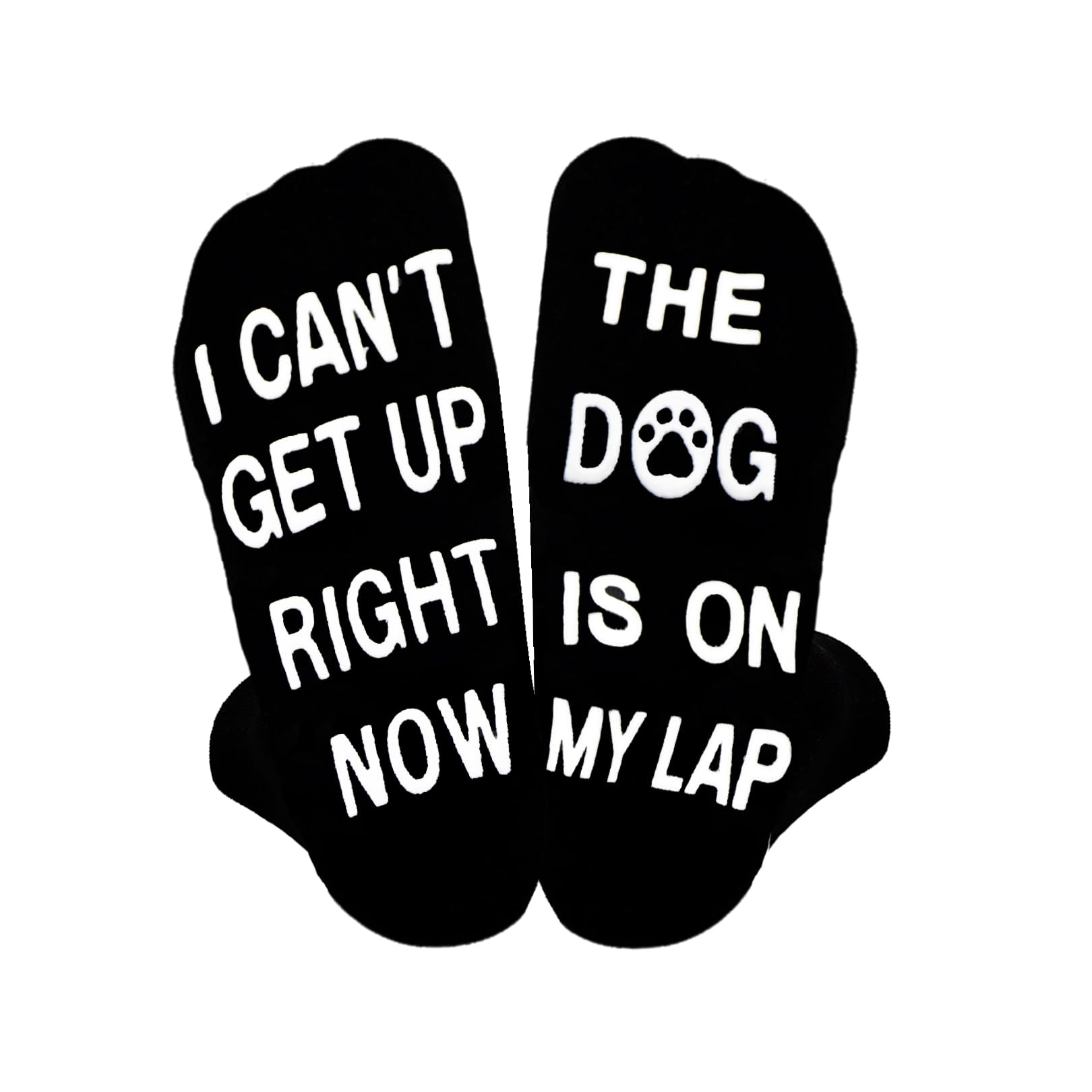 Novelty Socks for Men I Can'T Get Up Right Now The Dog/Cat Is On My Lap Unisex Cotton Long Stockings Non-Slip Funny Socks Gifts for Dad Husband Grandpa Gift Ideas for Birthday Fathers Day Christmas