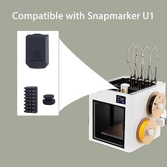 5PCS U1 Hotend Silicone Case/Nozzle Brush/Spill Mat for Snapmaker U1 Extruder, Replacement Parts for Snapmaker U1 3D Printer