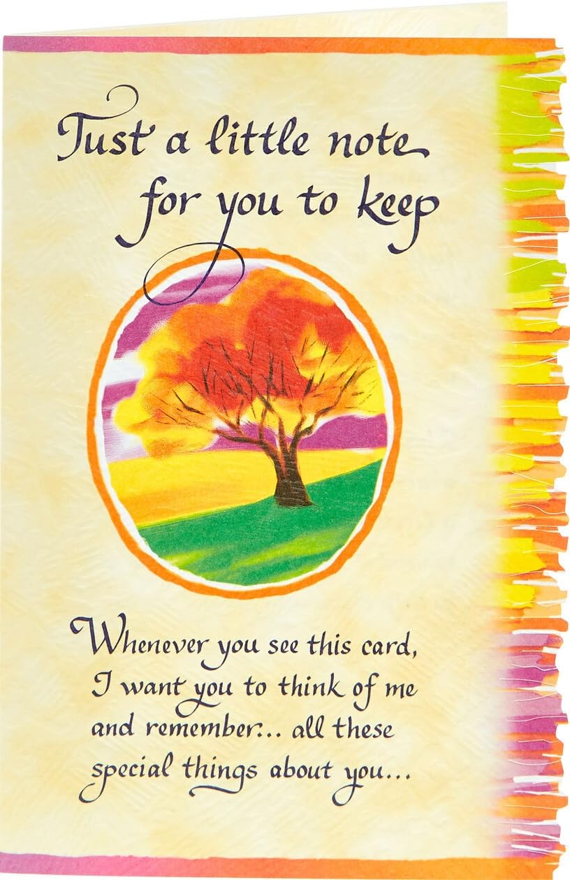 BMA - Just A Little Note for You to Keep - Sentimental Greeting Card