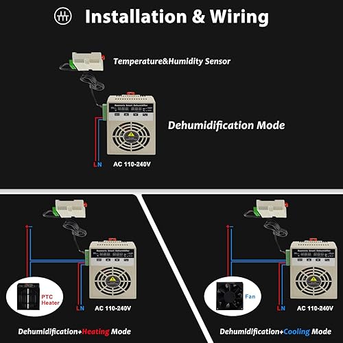 Miniatura 4 de Pequeño deshumidificador para tienda de campaña, caja eléctrica, gabinete de almacenamiento, armario, pequeño espacio 110 V240 V mini