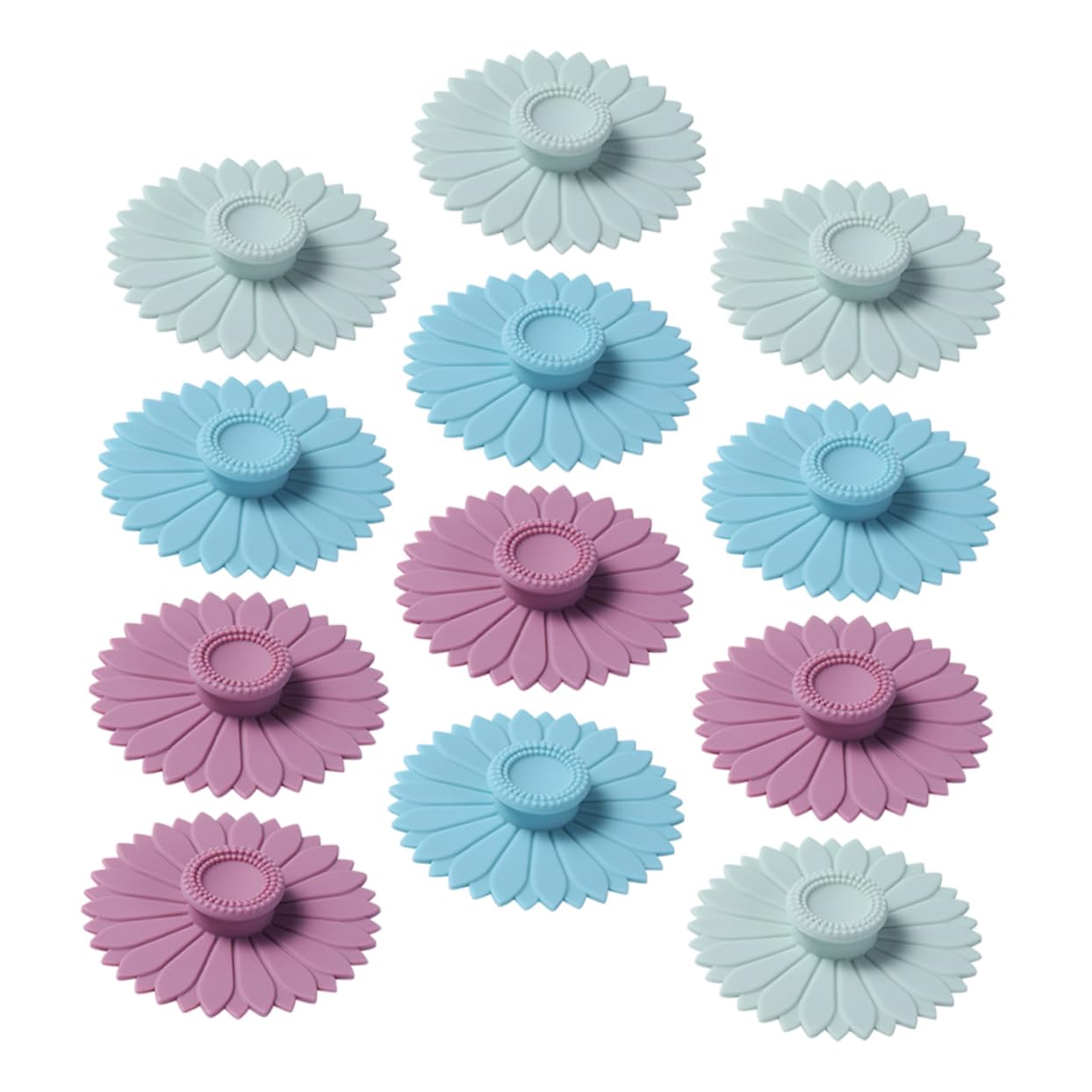 Couvercles en silicone de tasse x12 par MAGICLULU étanches réutilisables