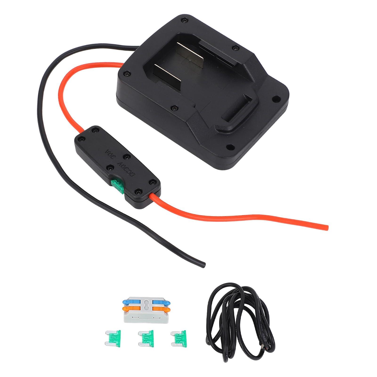 Rectangular Satellite DC Power Cable Adapter Kit for Mini, Stable Power Output for Parkside X20V Battery