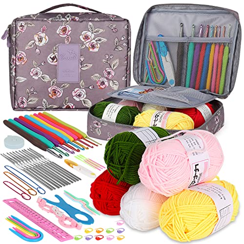 Aeelike Crochet Kit for Beginners Kids Crochet Starter Kit