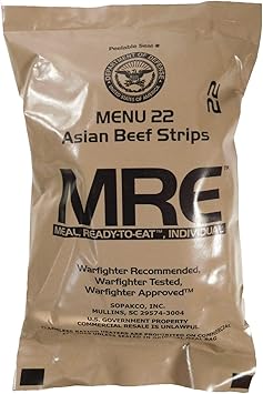 MREs Meals Ready-to-Eat Genuine U.S. Military Surplus 1 Pack Assorted Flavor