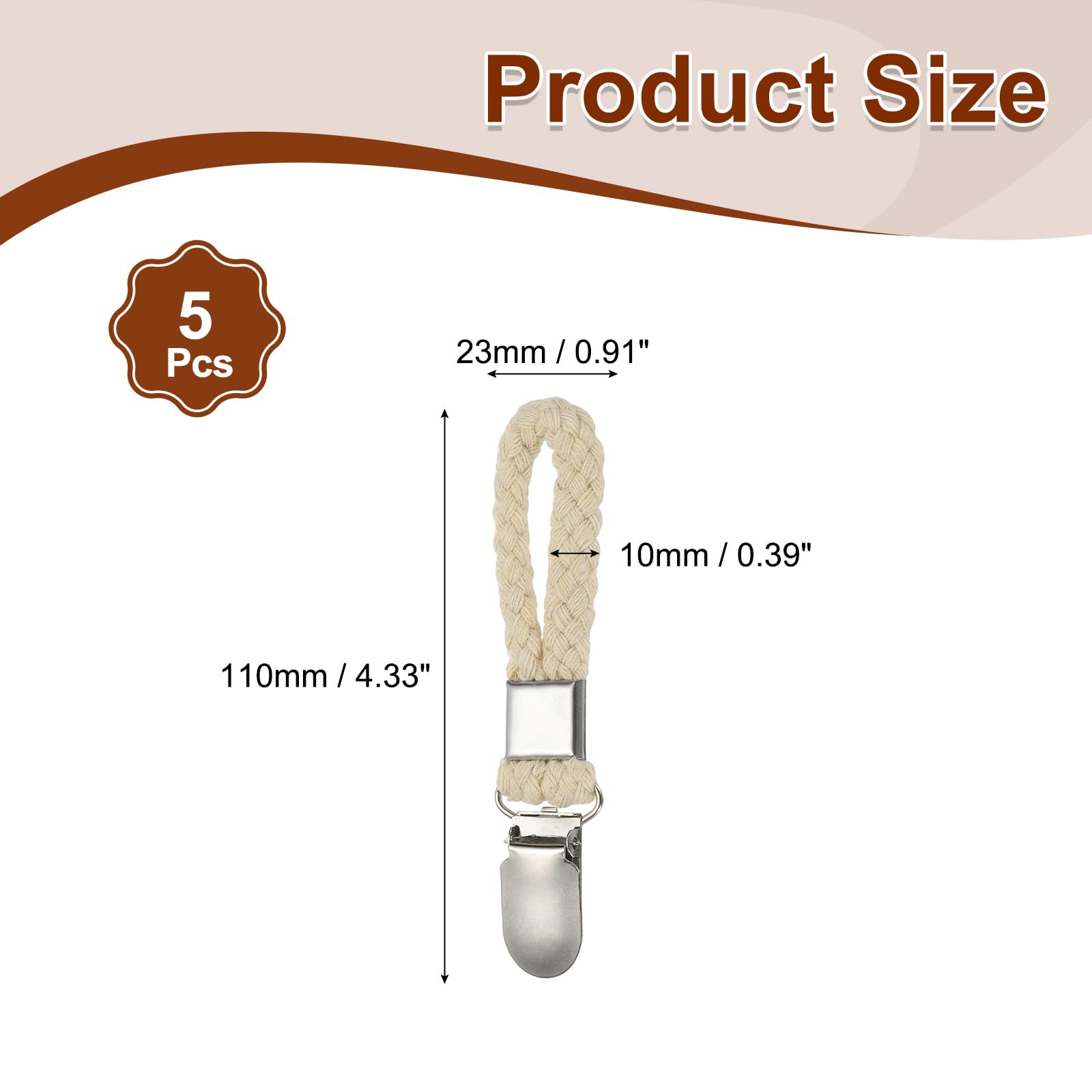 PATIKIL 5 Pcs Hanging Tea Towel Clips - Image 2
