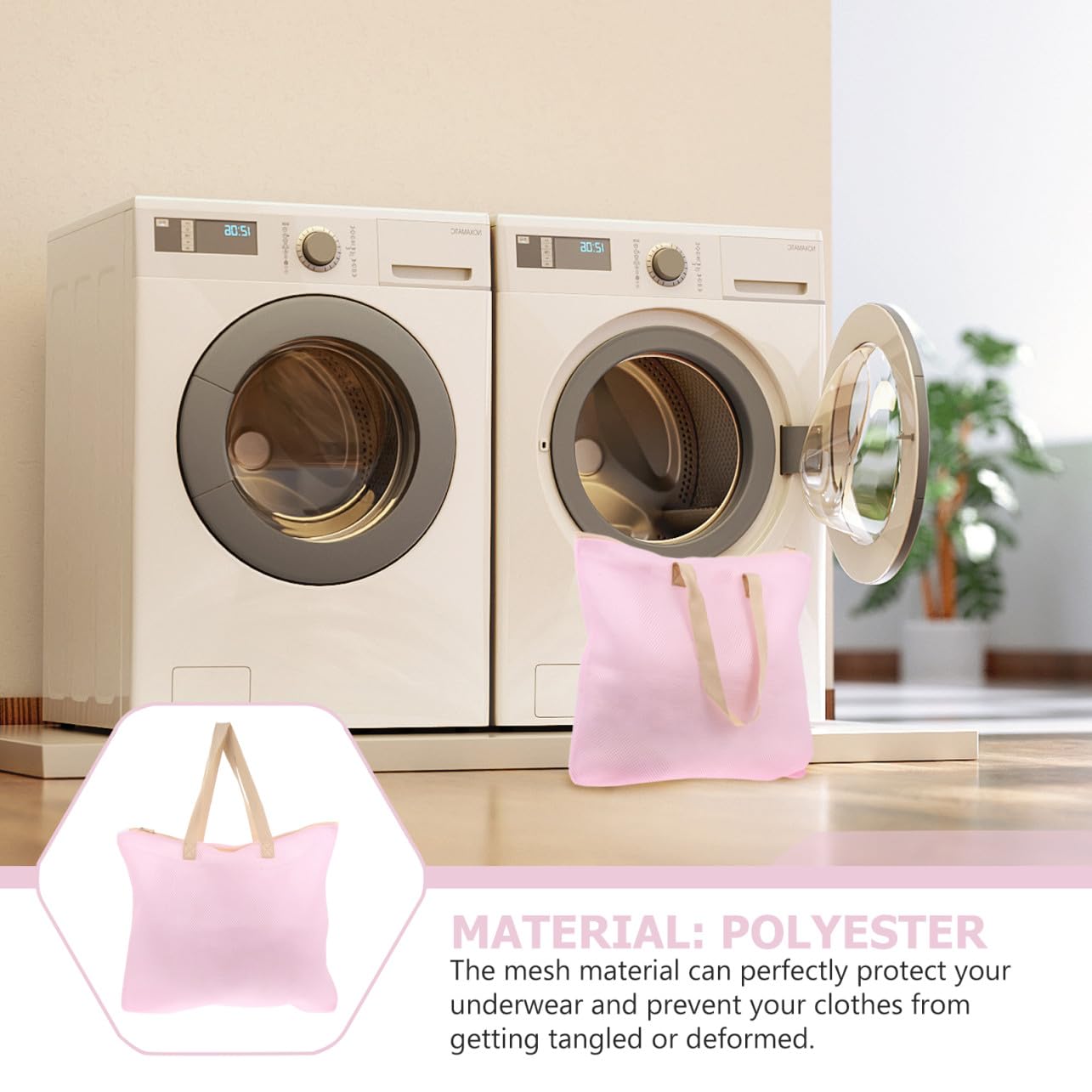 Mobestech Pcs Borsa Per Bucato Borsa Per Lavaggio Per Viaggio Protegge i Vestiti Compatta e Portatile