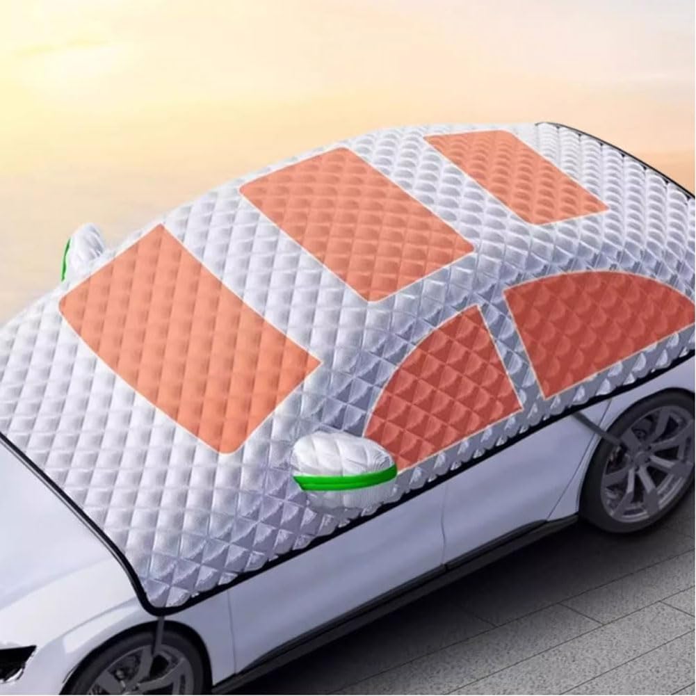Housse de Pare-Brise de Voiture pour Peugeot 207 CC Coupe Cabrio 2007-2012 2013 2014 2015,Pare Neige Voiture,Housses de Carrosserie,Repliable Couverture Protection Pare Brise Hiver,A