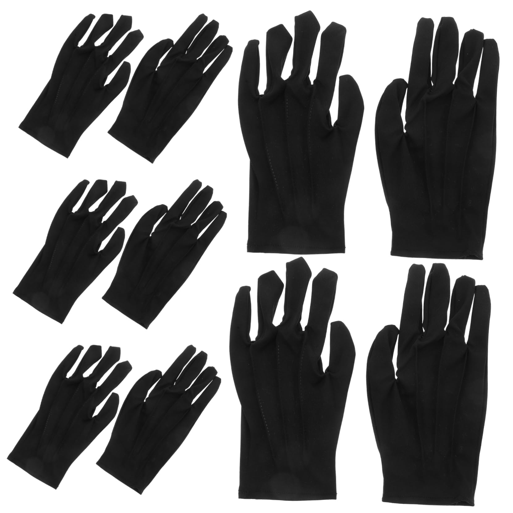 Alipis Breathable Jewelry Inspection Gloves 10 Pcs Serving Gloves Men's Protective for Hands