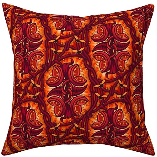 sherry-shop Funda de Almohada, Planta carnívora, Cuadrado, sofá, Decorativo, Respaldo, cabecera