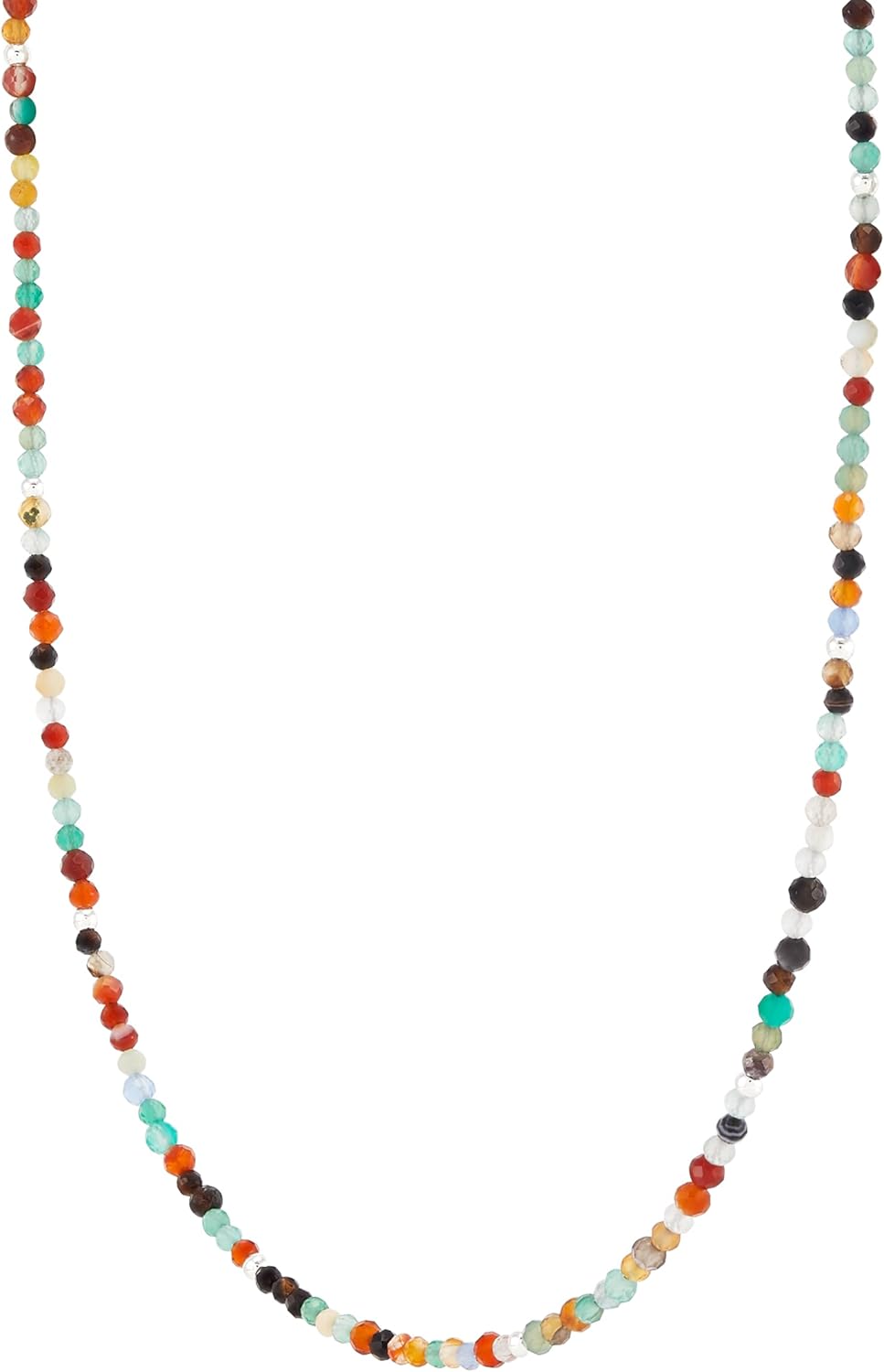 Silpada 'To Aspire' Sterling Silver Agate Bead Necklace, 17" + 2"