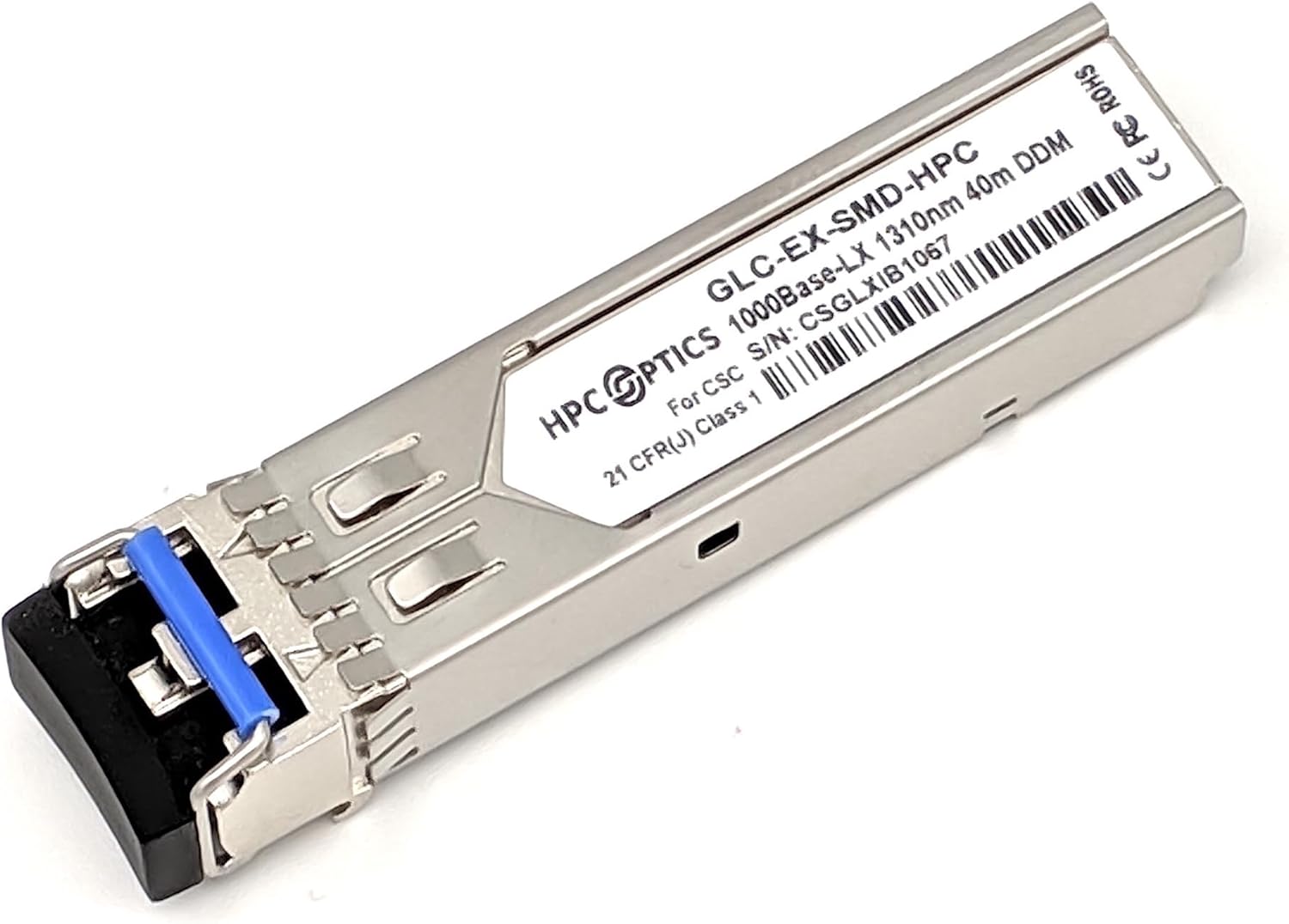 Compatible with Cisco GLC-EX-SMD 1000BASE-EX SFP Transceiver | 1G XD SMF 1310nm 40km GLC-EX-SMD-HPC