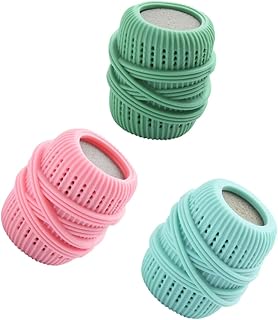 Healvian 6 Peças Máquina De Lavar Roupa Bola Máquina De Lavar Bolas Lavadora Bola Detergente Bolas De Secador Reutilizáveis Máquina De Lavar Detergente Secador De Animais De Estimação