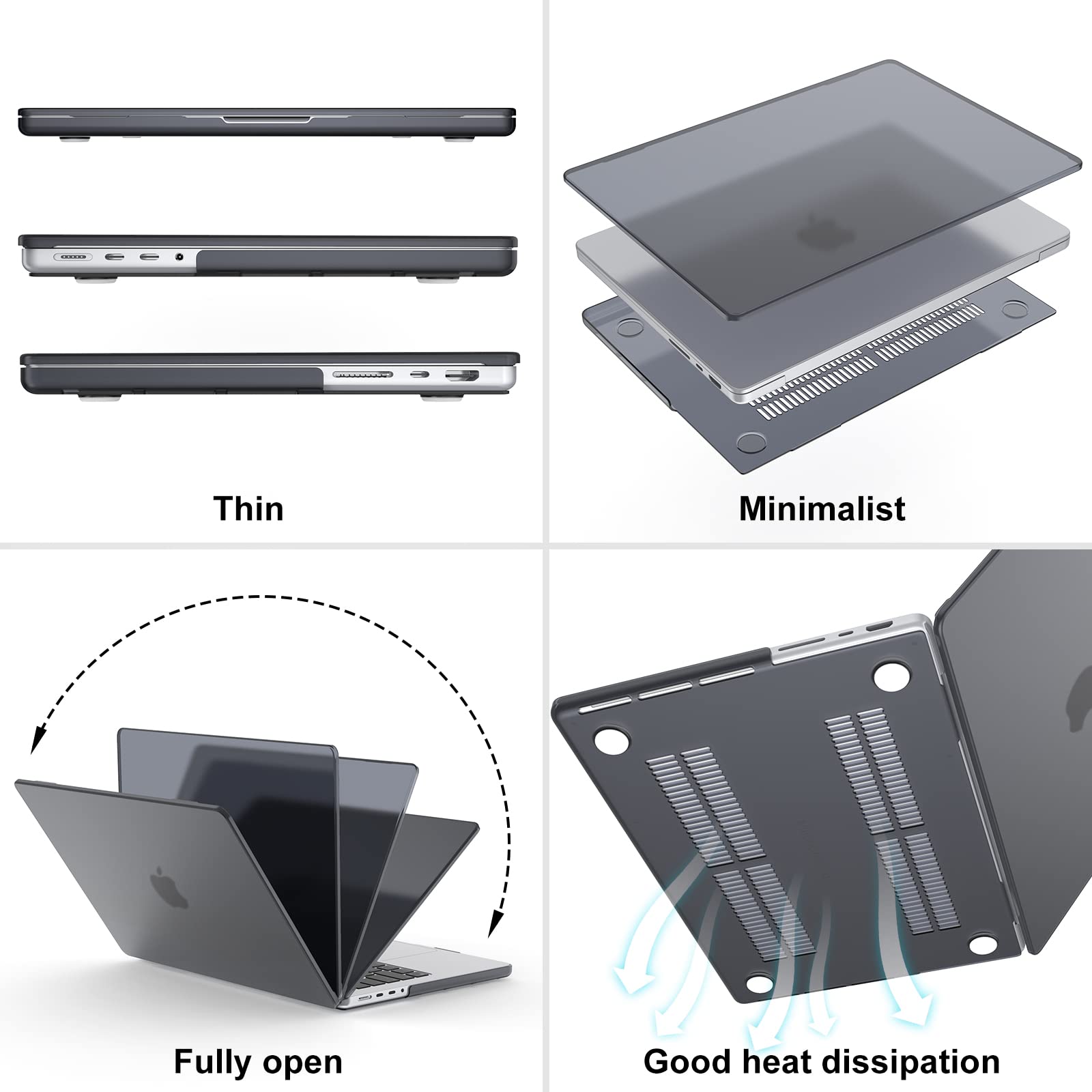 SONGLIAN MacBook Pro 16 Inch Case 2021 Release Model A2485 with M1 Pro ...