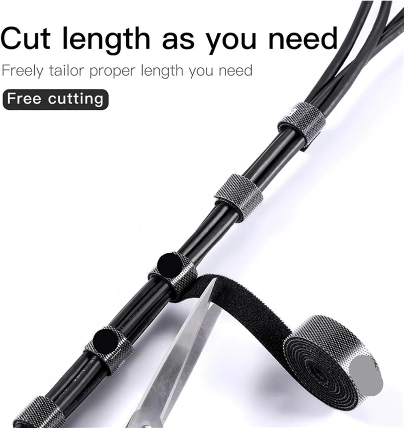 Straps Cable Organizer For Data Network Winder Clip Office Desktop Management(3m)