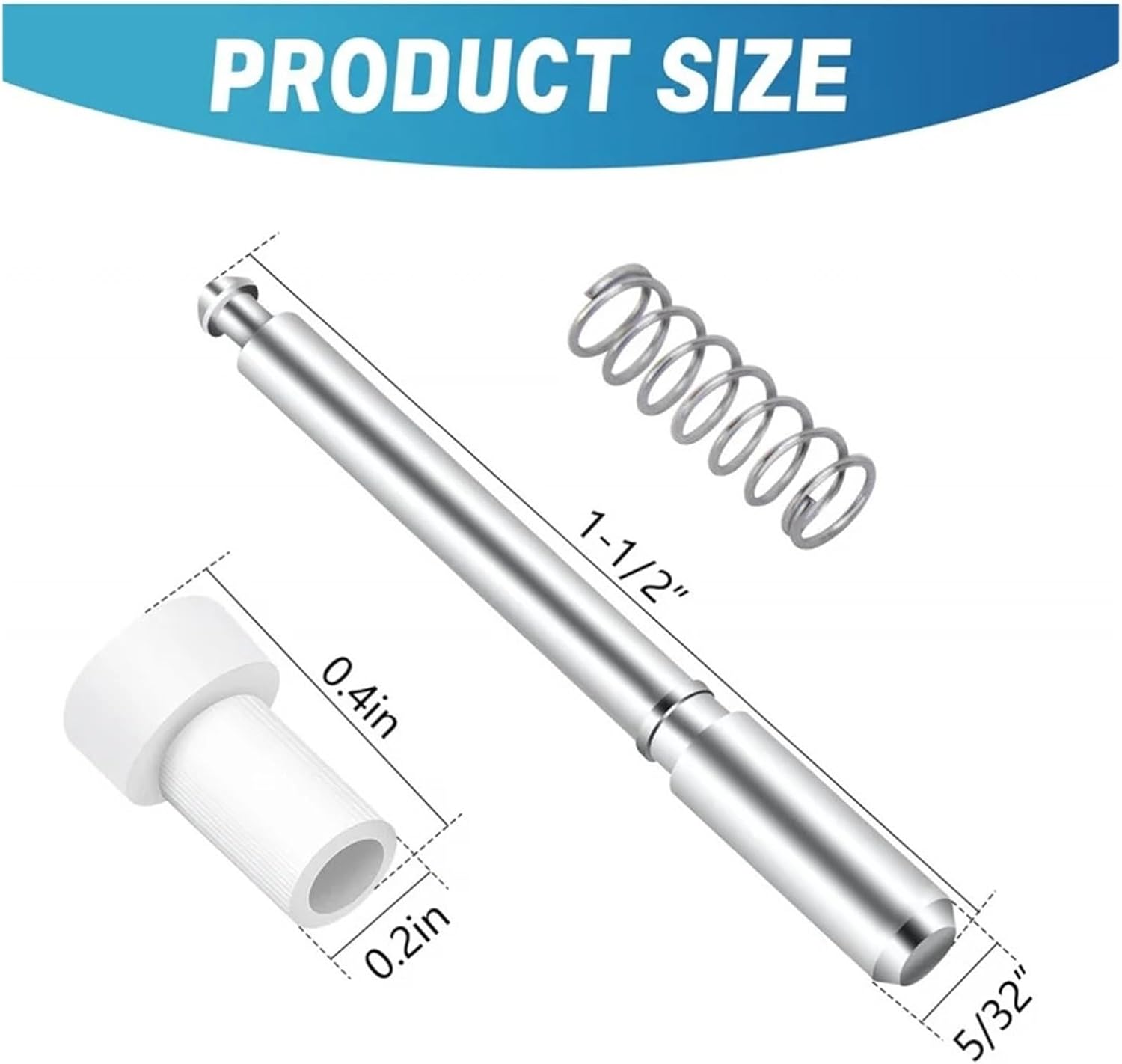 50 Pcs Spring Assisted Steel Plungers – Window Screen Clip Latches Set for Secure Installation