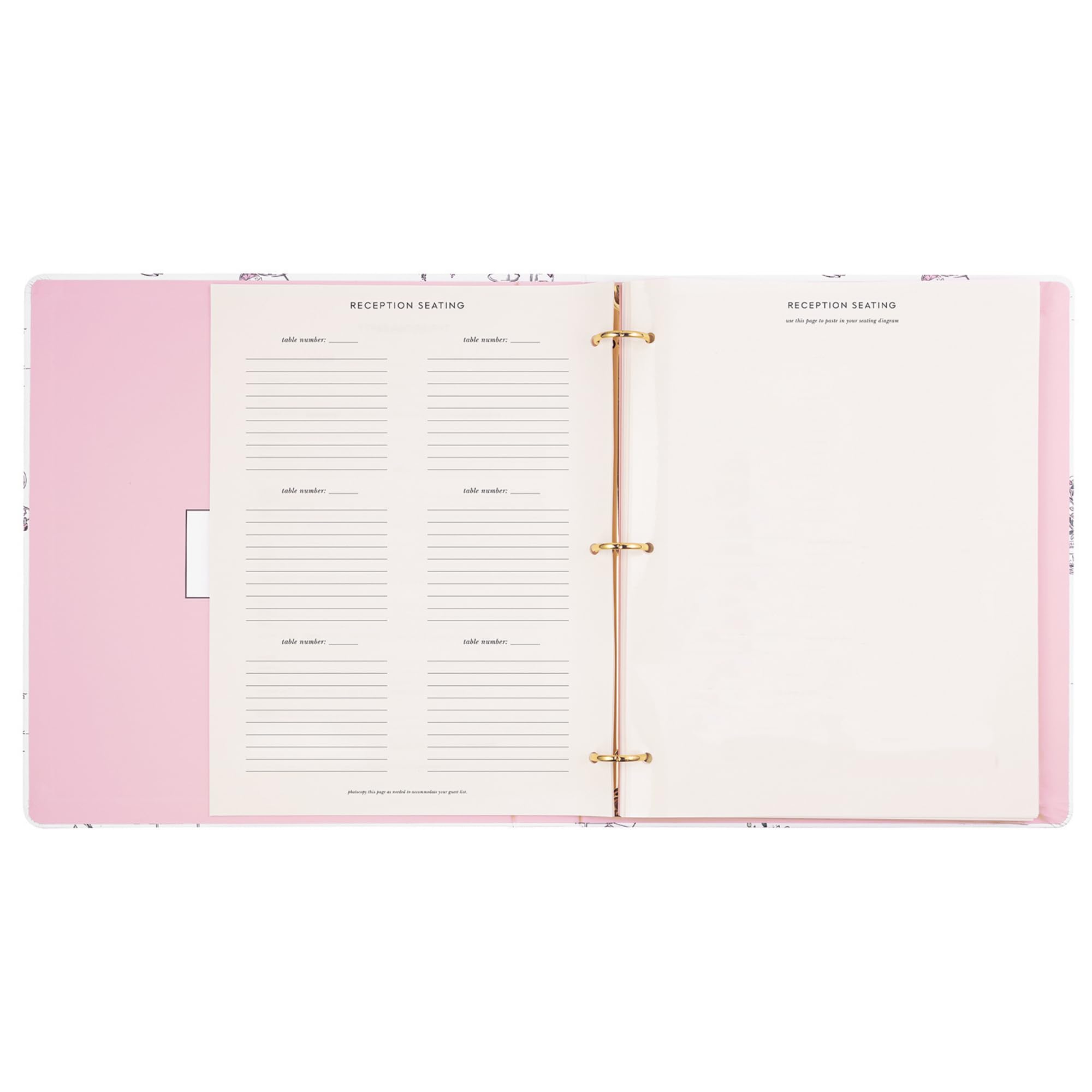 kate spade new york Segregator ślubny, planer ślubny, osobisty organizer dla panny młodej, ze stronami na listy rzeczy do zrobienia, notatki, budżetowanie, zaproszenia, "I Do (węzeł złotego serca)