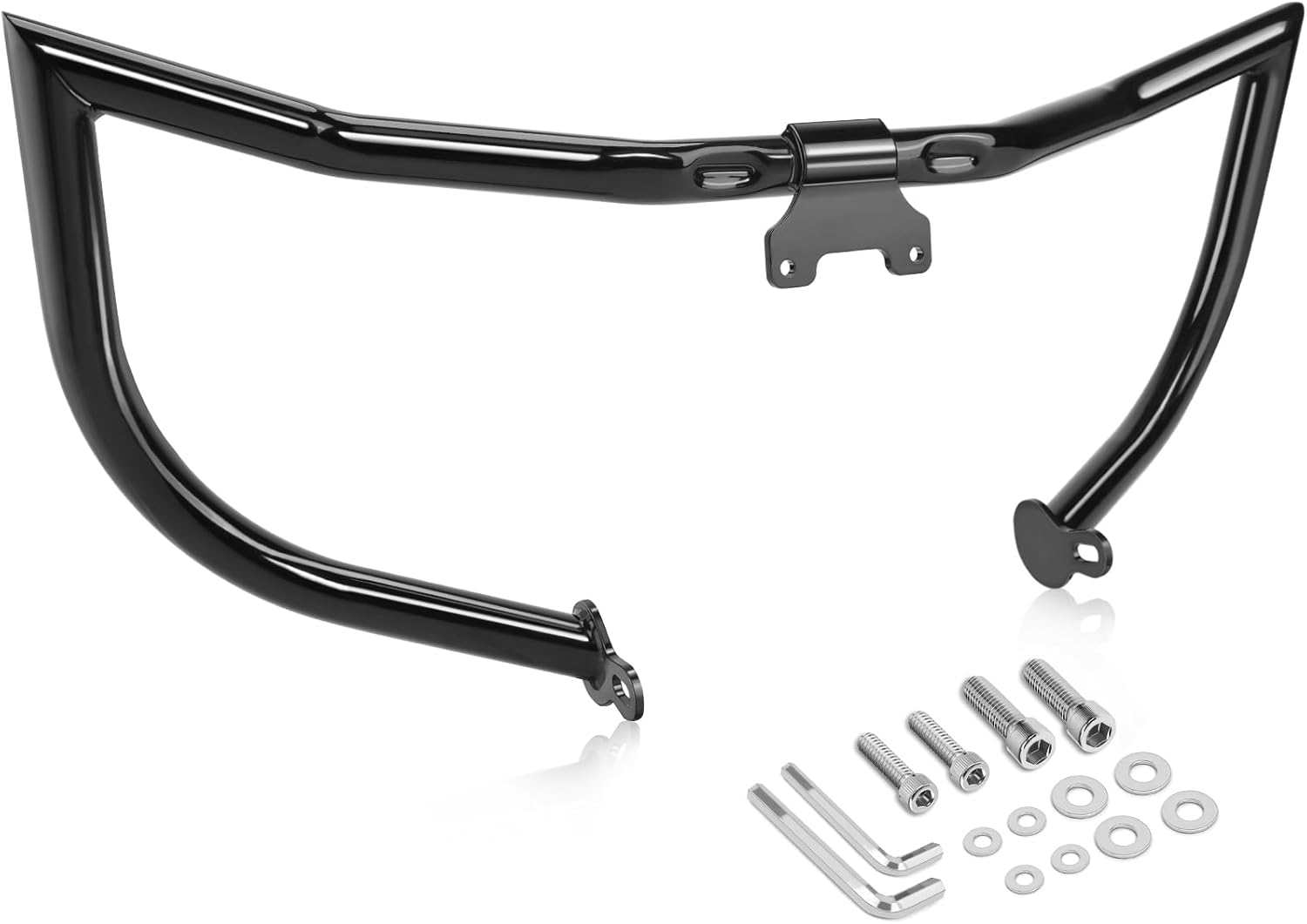 Touring Crash Bar Chopped Engine Guard 1-1/4" Front Highway Bars Bumper Protector for 2014-2025 Harley Road King Street Electra Glide Special FLHX FLHXS FLHR FLHRXS