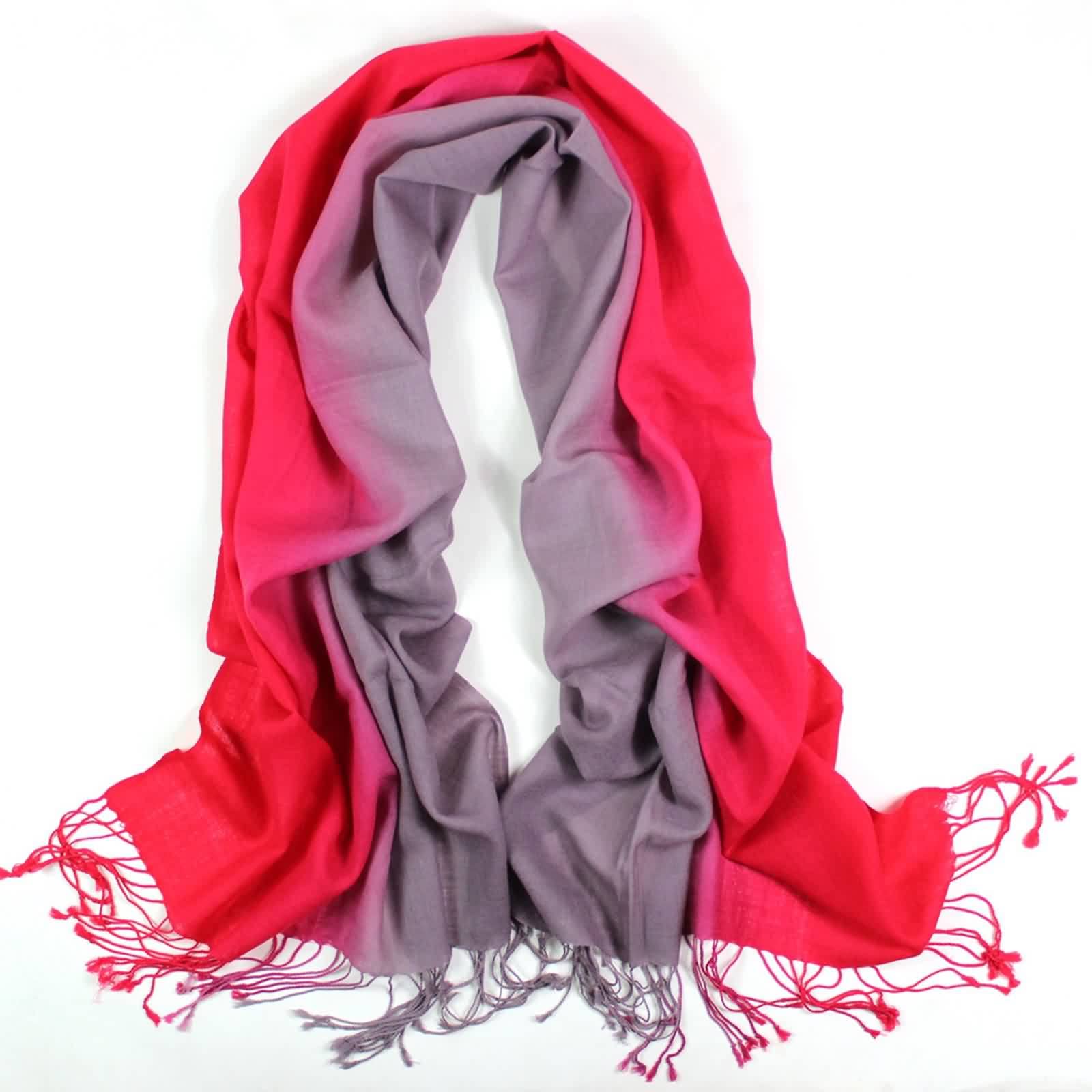 Bufandas de Invierno, Bufanda de Lana para las Mujeres Gradiente Ligero Caliente Ropa Suave Accesorios de Cuello Regalos, azul