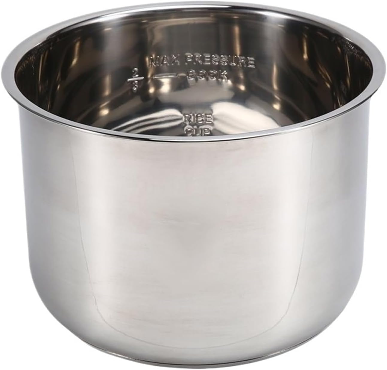 8L Pressure Cooker Inner Pot，Compatible For Minute，Rice Pressure Cooker Liner Stainless Steel Replacement
