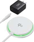 INIU Chargeur magnétique sans fil, Qi2 Certifié 15W Pad de recharge sans fil rapide avec ventilateur de refroidissement & LED Lumière, pour iPhone 17 16 15 14 13 12 Series, AirPods, et plus (Adaptateur non inclus)