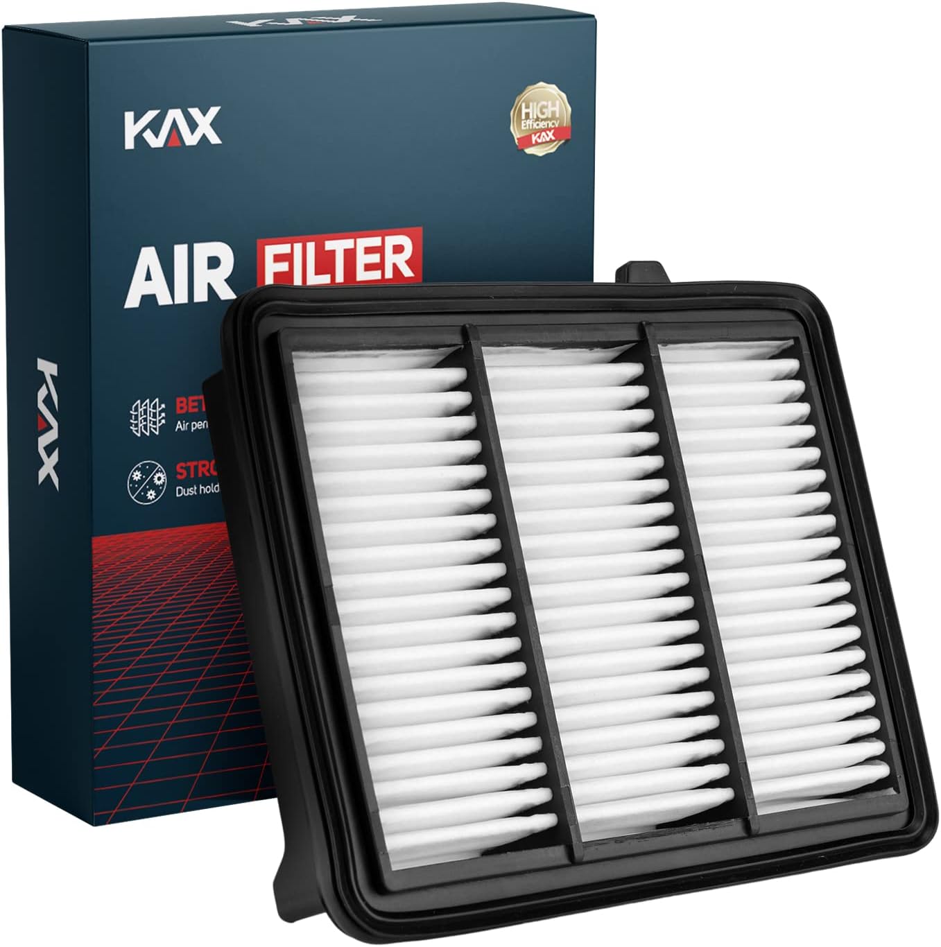 KAX Premium Engine Air Filter, CA10343 Replacement for Toyota Tundra 2007-2021, Sequoia 2008-2017, Land Cruiser 2008-2011 2013-2021, Lexus LX570 2008-2011 2013-2021