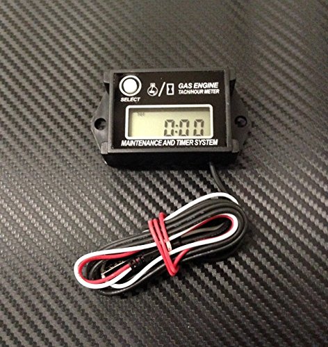 Automotive Authority LLC Digital Waterproof Tachometer + RPM Recall for 2/4 Strokes