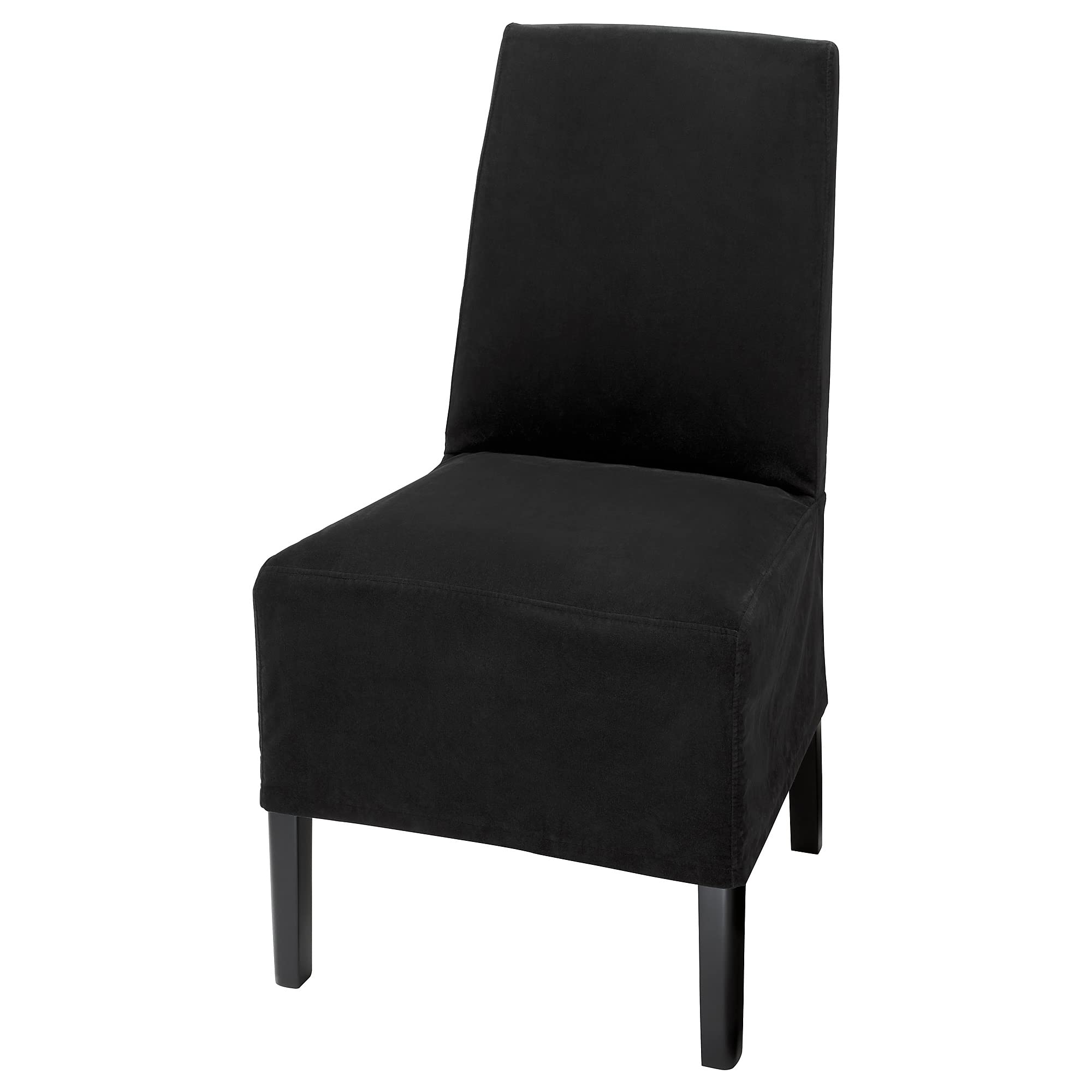 Chaise BERGMUND housse moyenne longue gris foncé salon salle à manger