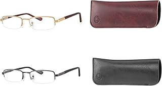 klar Eye Half Rim Rectangle Reading Glasses For Men and Women Anti reflection Scratch resistant reading glasses Powers fro...