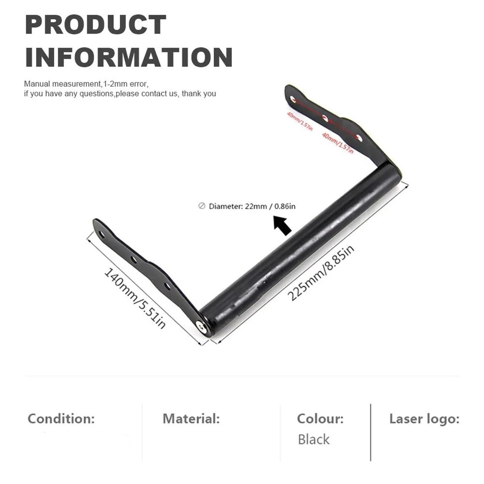 Support Telephone Velo pour CB500X 2016 – 2023, Upport De Plaque GPS/téléphone Intelligent, Accessoires De Moto Support Adaptable Telephone Moto Rotation(Taille:USB Combination C)