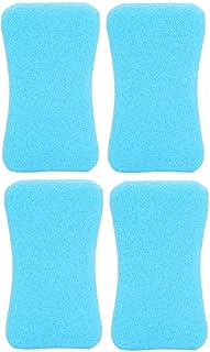 Escova portátil multifuncional com 4 peças de pedicure, ferramenta de cuidados com os pés, pedra de remoção de calos, ferramenta de pedicure, remoção de pele rígida para pés de pele morta (azul)