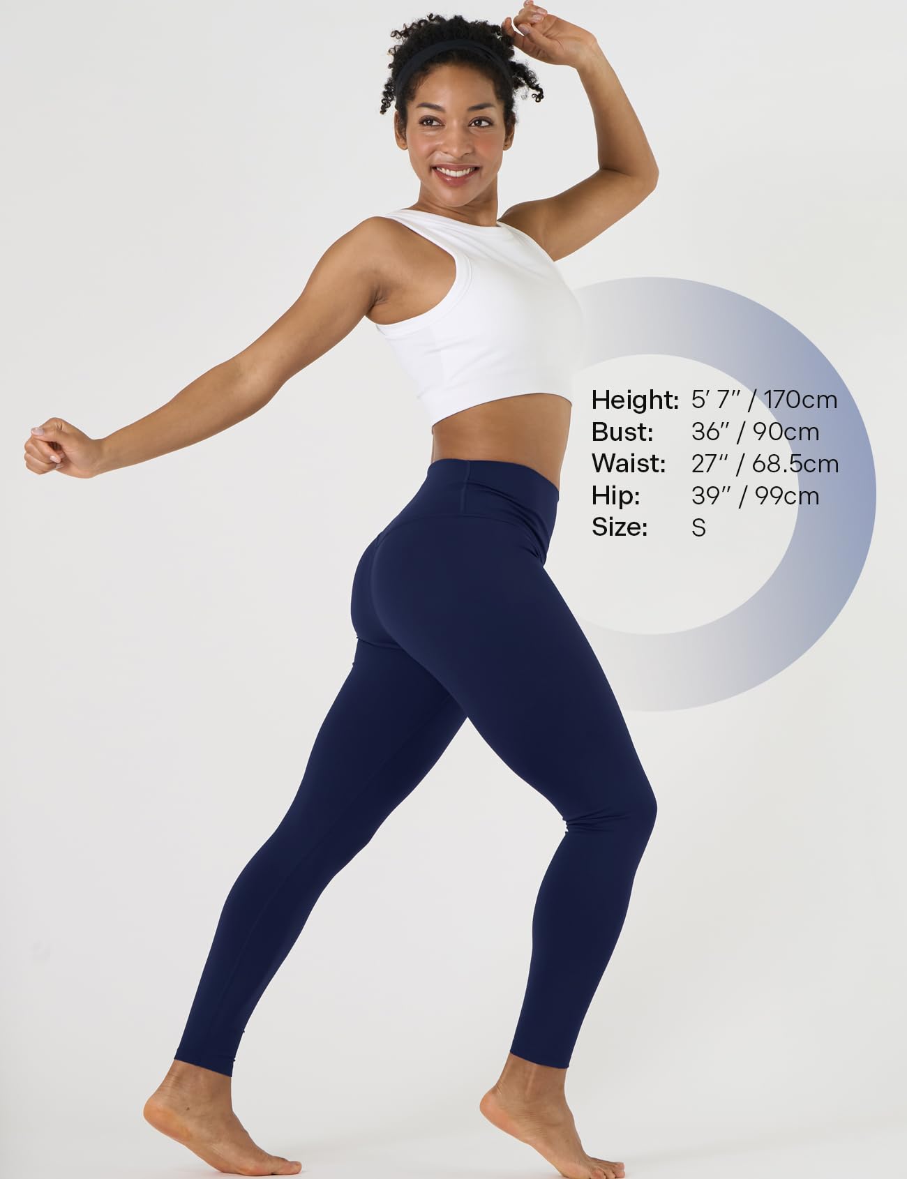 LAPASA Leggings Sportivi Yoga Donna L0A1/B1 - Pantaloni Lunghi Estivi Elasticizzati Tasche Laterali Opachi Vita Alta Push Up Contenitivi Aderenti Modellanti Snellenti Palestra Fitness Running Zumba