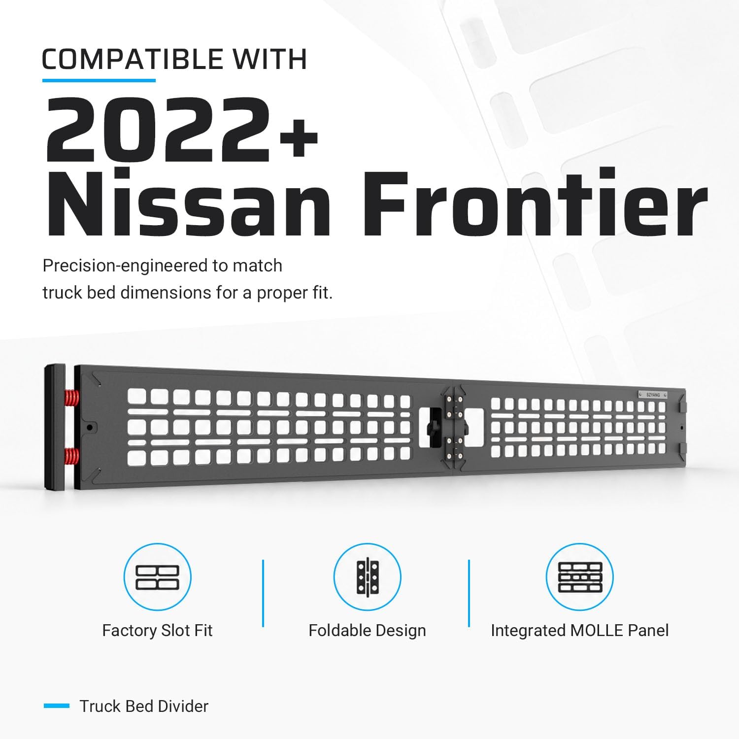 SZYANG Truck Bed Divider Compatible with 2022-2026 Nissan Frontier image 4
