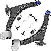 Vista 98 de Detroit Axle - 4 brazos de control traseros para Ford C-Max Focus Mazda 3 5 Volvo C30 C70 S40 V50, 4 brazos de control superior e inferior