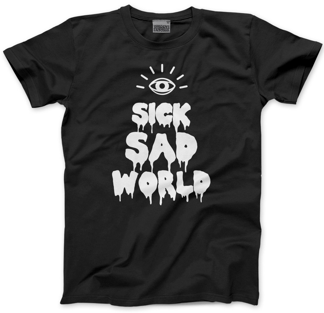 HotScamp Sick Sad World Men's Unisex T-Shirt - Black Medium