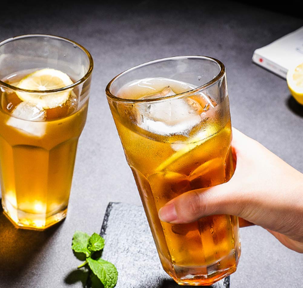 Buy Vuisut 14.5OZ Set of 4 Clear Plastic Tumblers Acrylic Stackable