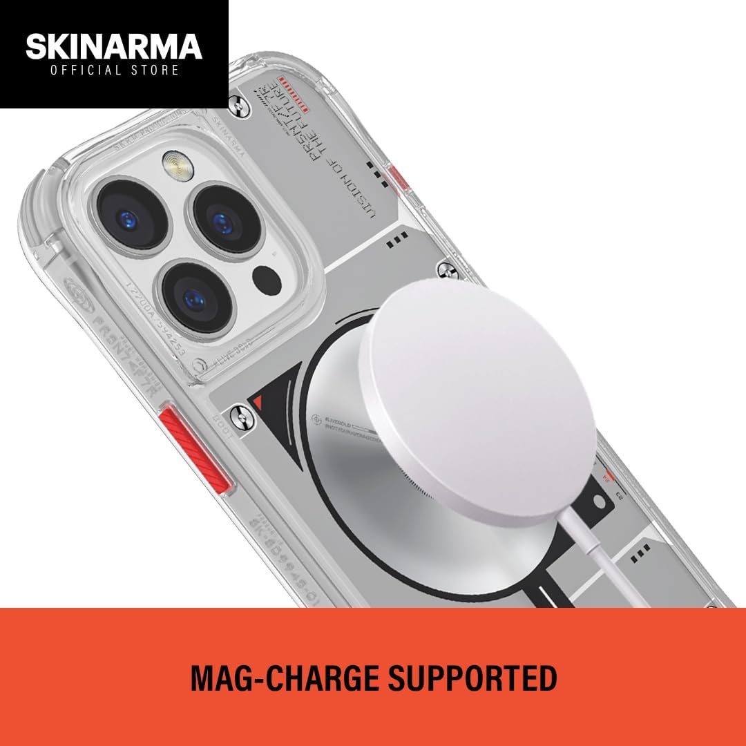 SKRM SKINARMA NOVA Phone Case Compatible with iPhone 16 PRO 6.3 (2024), MAG-Charge (Black)