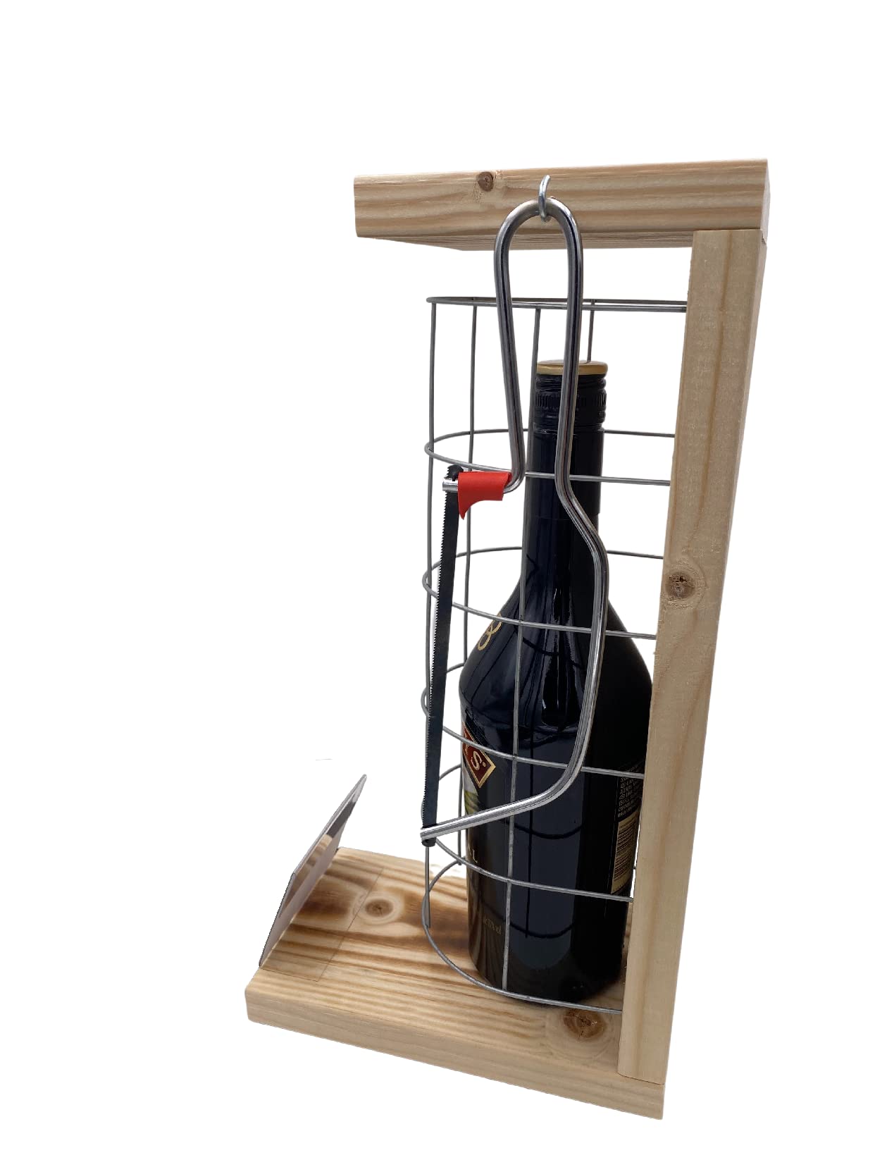 Eiserne Reserve Geschenk für Babysitter Baileys Geschenk Set Gitterkäfig incl. Notsäge Text s/w Kleines Dankeschön für unseren Babysitter Likör (1 x 0.7 l)