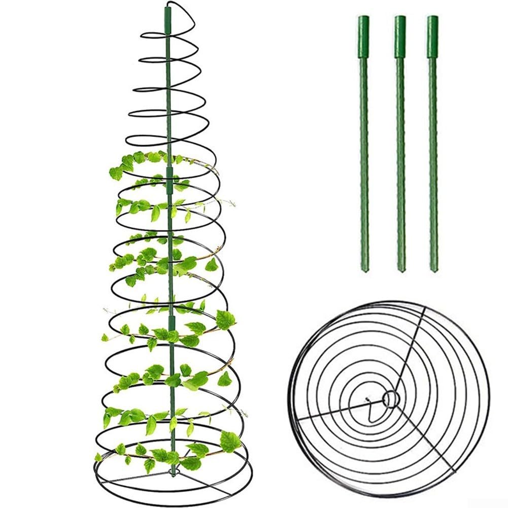 Torre de soporte para plantas ajustable de metal resistente a la oxidación