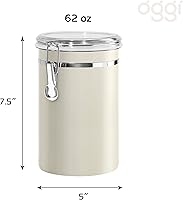 Vista 34 de Frasco hermético Oggi de acero inoxidable con tapa transparente y cierre de sujeción, Plateado