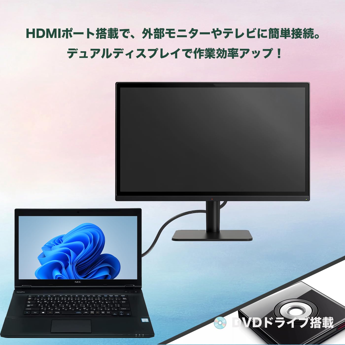 Amazon.co.jp: 中古整備 N E C ノートパソコン 15.6インチ インテル